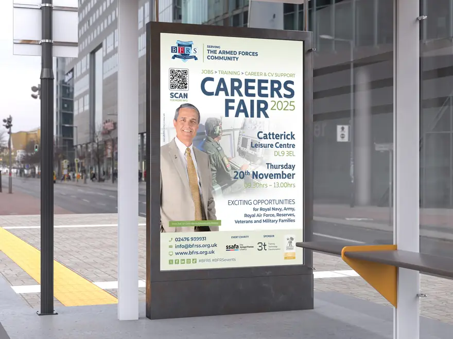 BFRS careers fair six-sheet poster