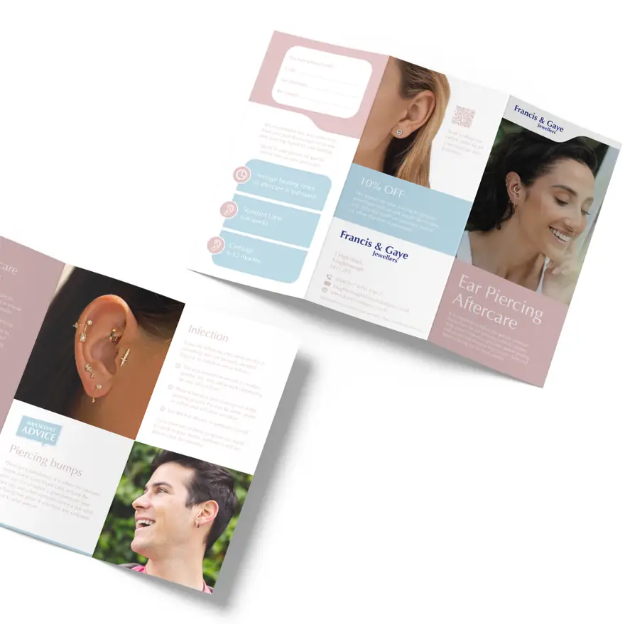 Francis and Gaye Jewellers leaflet