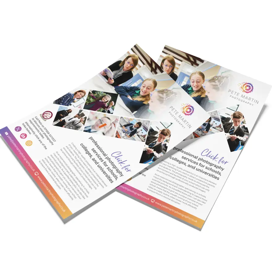 Pete Martin Photography flyers