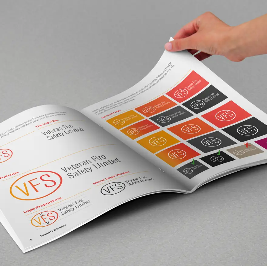 Veteran Fire Safety brand guidelines